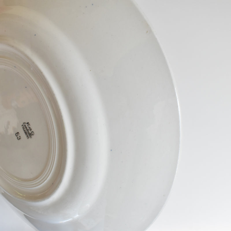 Antique Large Plate, KG Luneville Line