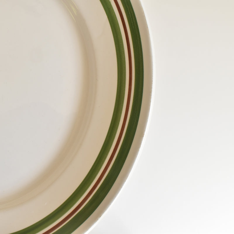 Vintage Large Plate, Mulhandru, Green Line
