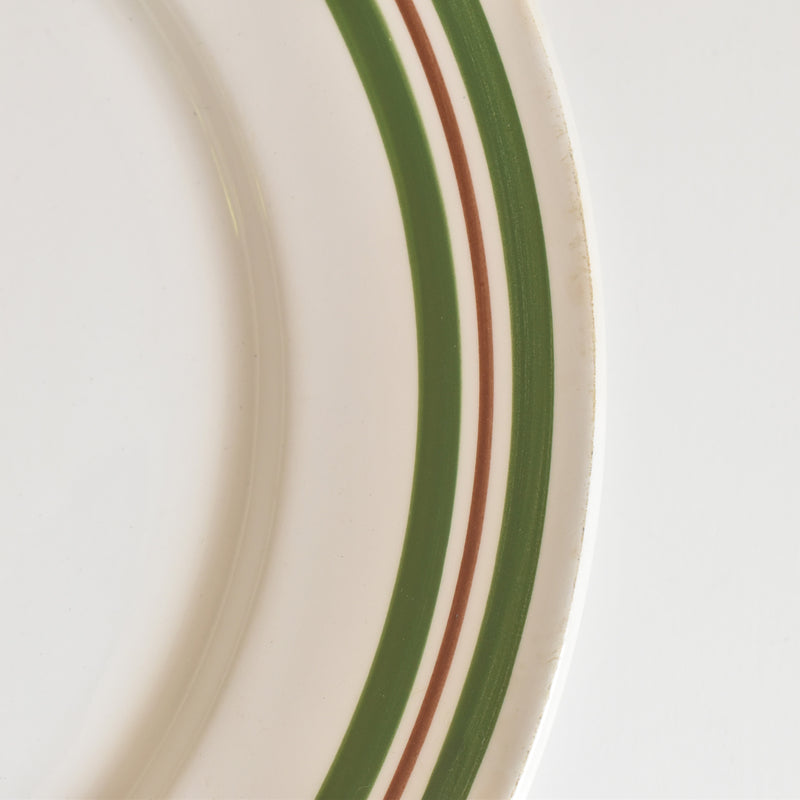 Vintage Large Plate, Mulhandru, Green Line