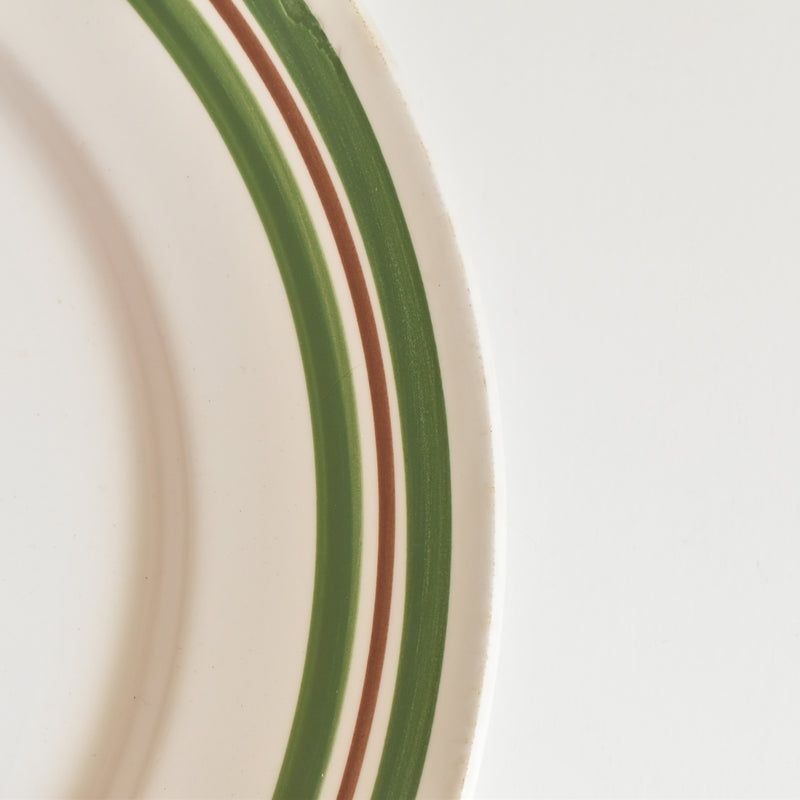 Vintage Large Plate, Mulhandru, Green Line