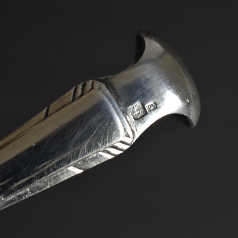 ヴィンテージシュガートング 銀メッキ エルクイ アールデコ A