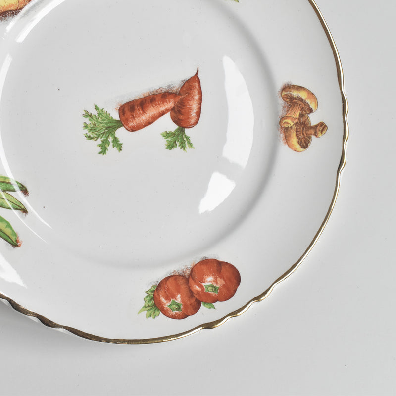 Vintage Small Plate: Légumes (Vegetables)E