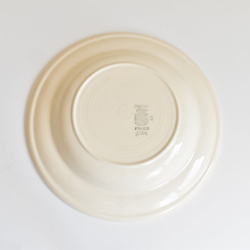 Vintage Deep Plate Digoin & Sarreguemines 9208