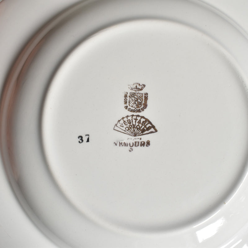 Vintage Deep Plate Digoin & Sarreguemines Nemours C