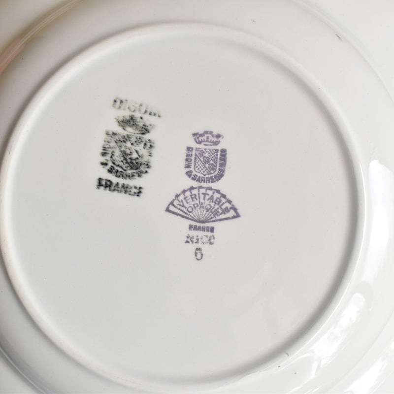 Vintage Deep Plate - Digoin & Sarreguemines "Nico B"