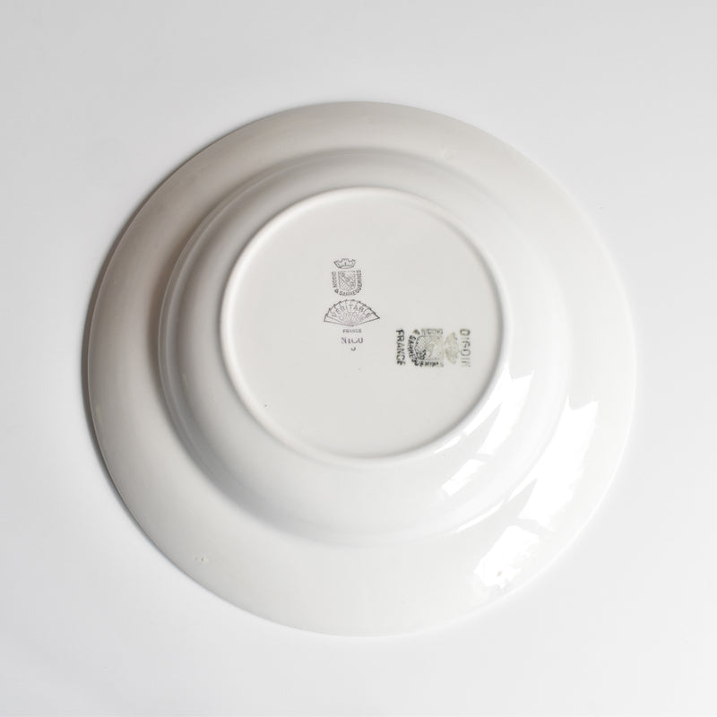 Vintage Deep Plate Digoin & Sarreguemines Nico E