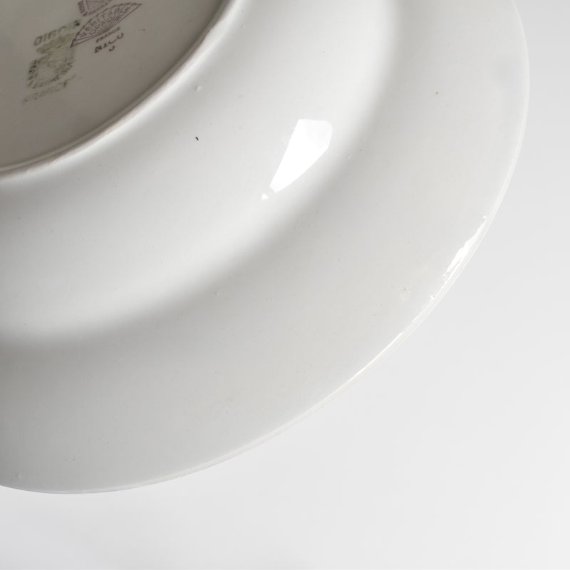 Vintage Deep Plate Digoin & Sarreguemines Nico F