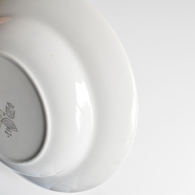 Vintage Deep Plate Digoin & Sarreguemines Nico F