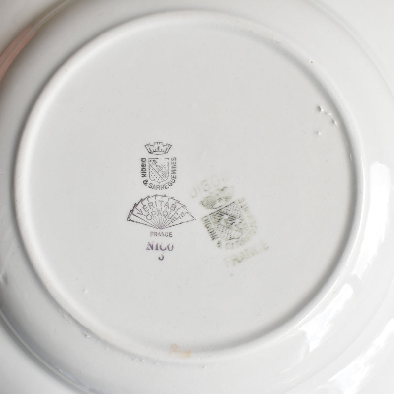 Vintage Deep Plate - Digoin & Sarreguemines "Nico G"