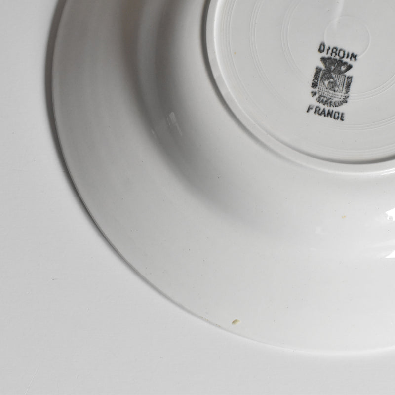 ヴィンテージ深皿 ディゴワン＆サルグミンヌ ホワイト E