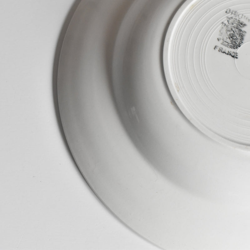 ヴィンテージ深皿 ディゴワン＆サルグミンヌ ホワイト F