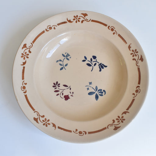 アンティーク深皿 フラワー