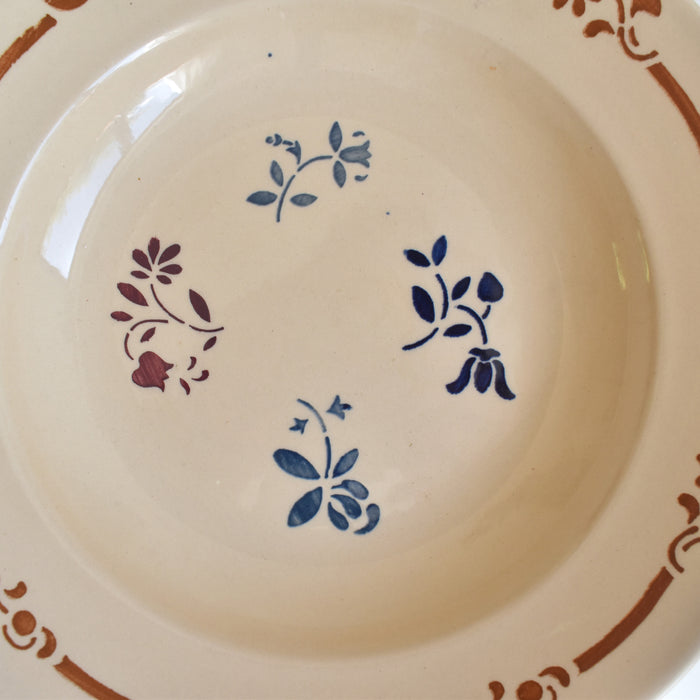 アンティーク深皿 フラワー