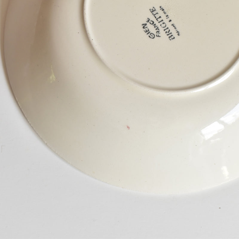 Vintage Deep Plate, Gien Brigitte (A)