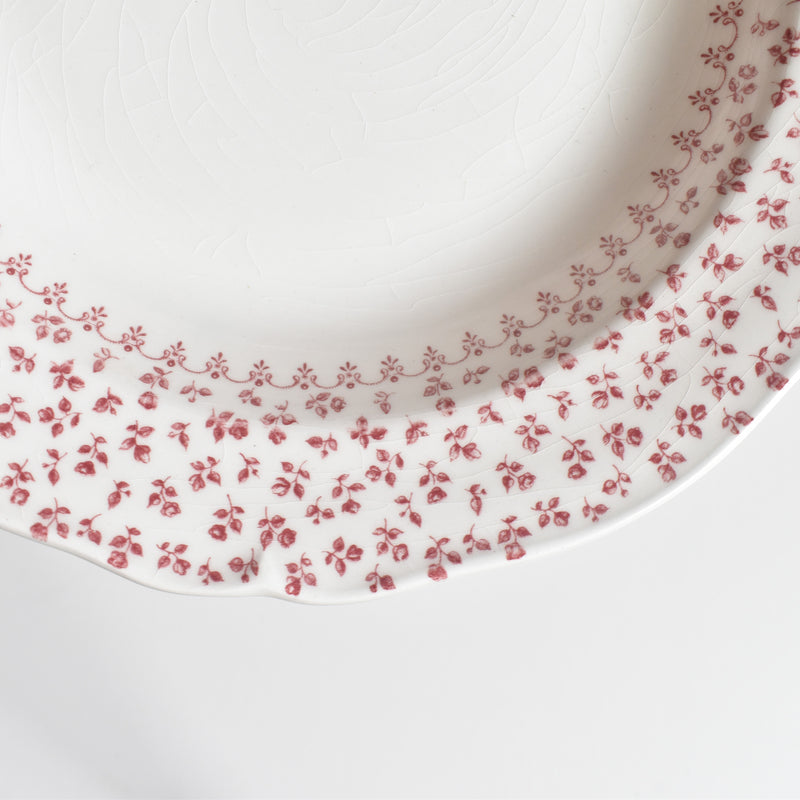 Vintage Deep Plate Gien Petites Fleurs B