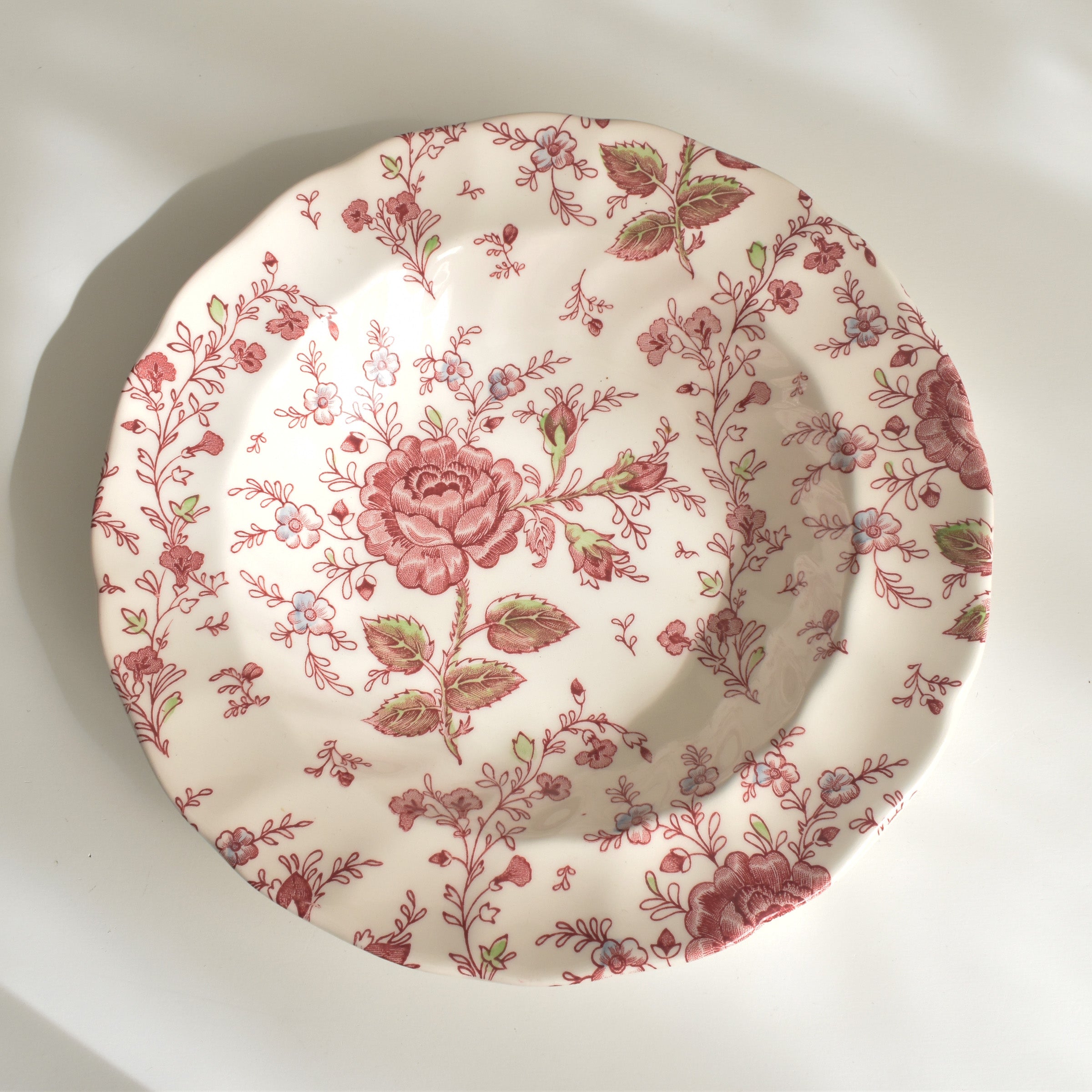 ヴィンテージ深皿 ジョンソンブラザーズ Rose Chintz (ローズチンツ