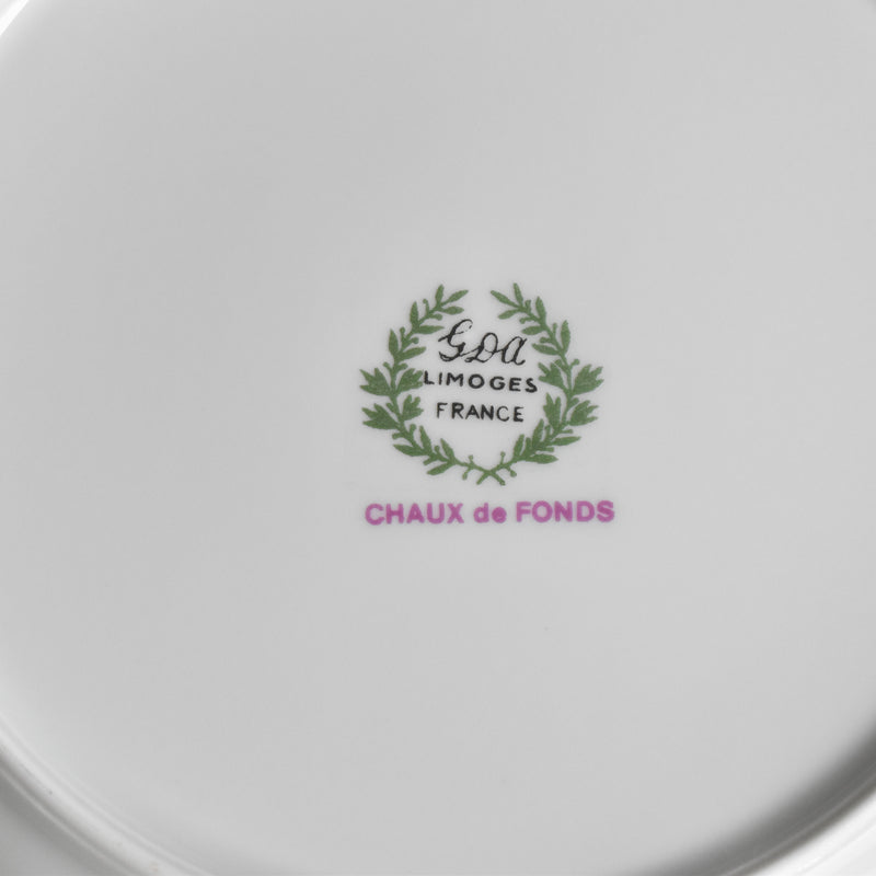Vintage Deep Plate Limoges GDA Chaux de Fonds A