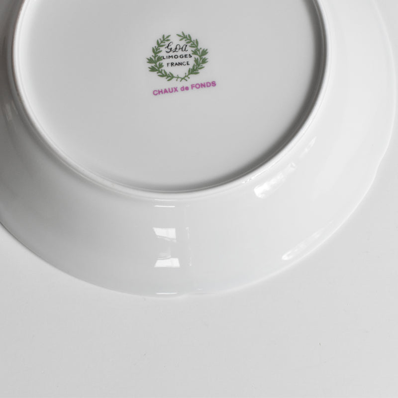 Vintage Deep Plate Limoges GDA Chaux de Fonds A