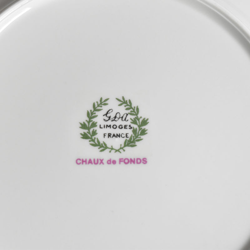 Vintage Deep Plate, Limoges GDA Chaux de Fonds B