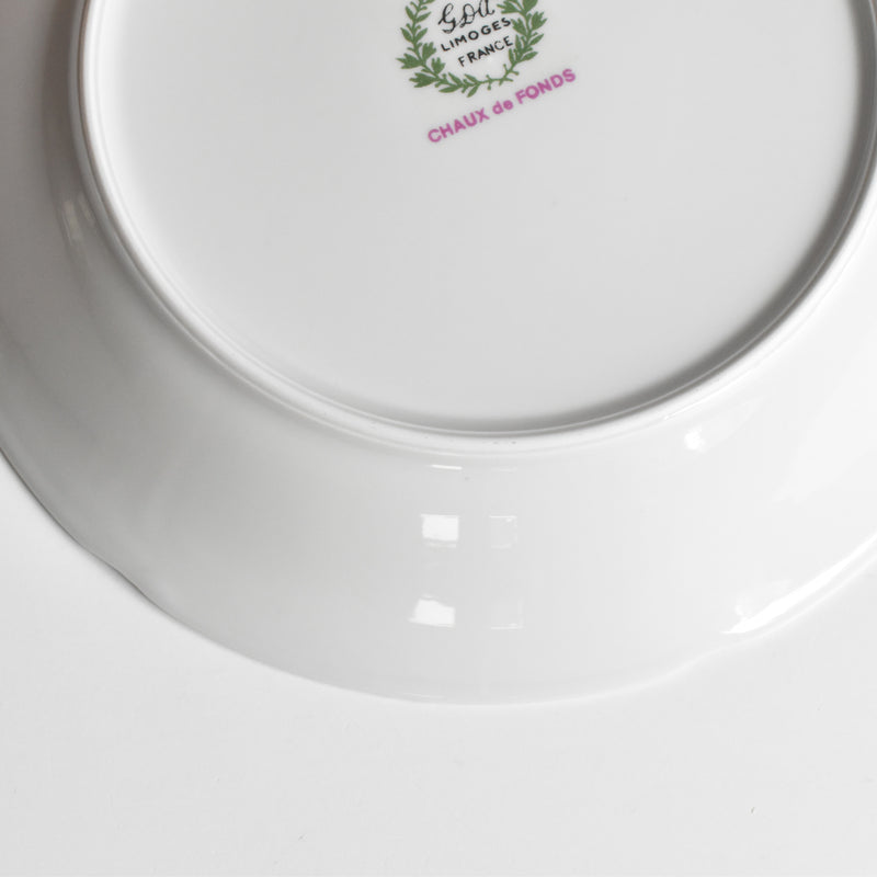 Vintage Deep Plate, Limoges GDA Chaux de Fonds B