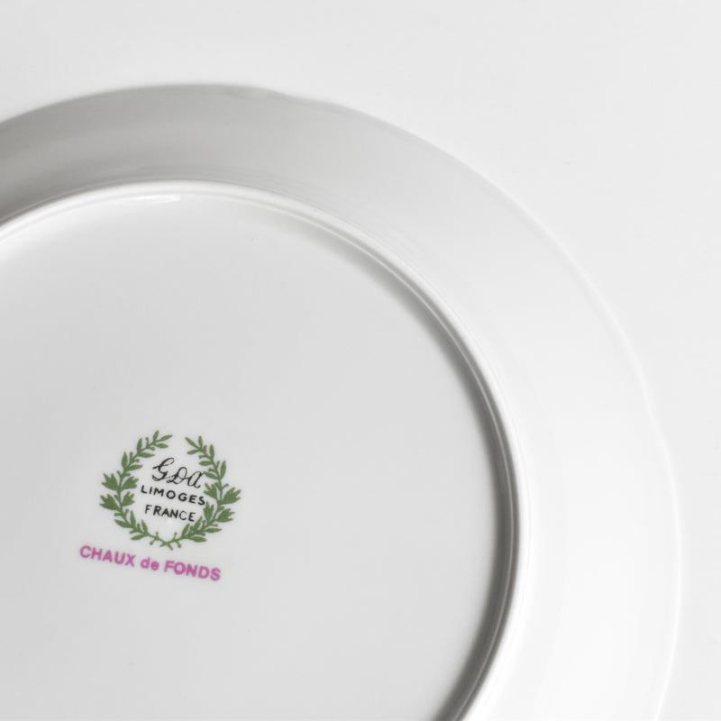 Vintage Deep Plate, Limoges GDA Chaux de Fonds B