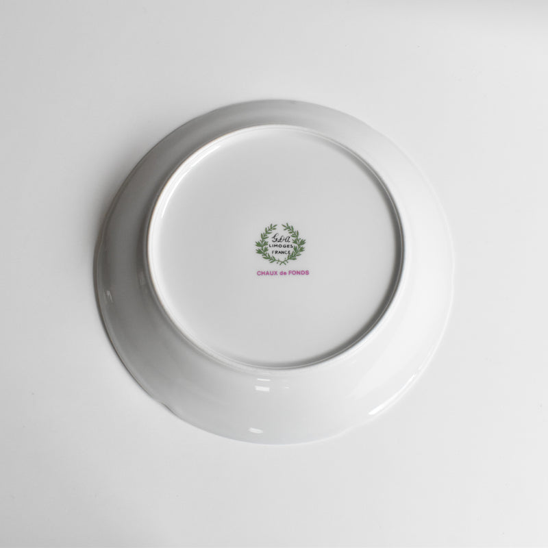 Vintage Deep Plate Limoges GDA Chaux de Fonds C