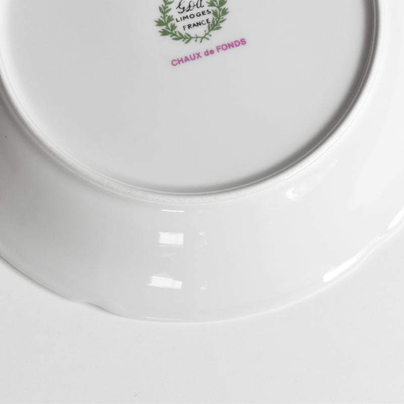 Vintage Deep Plate Limoges GDA Chaux de Fonds C