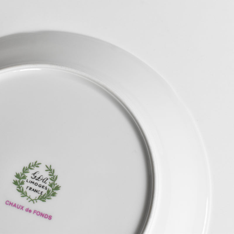 Vintage Deep Plate Limoges GDA Chaux de Fonds C