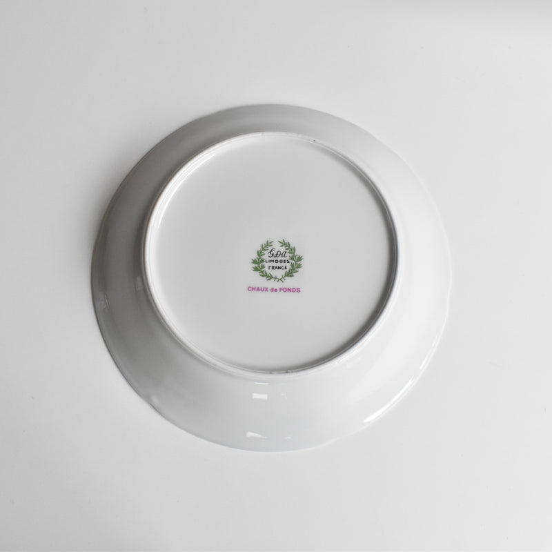 Vintage Deep Plate Limoges GDA Chaux de Fonds