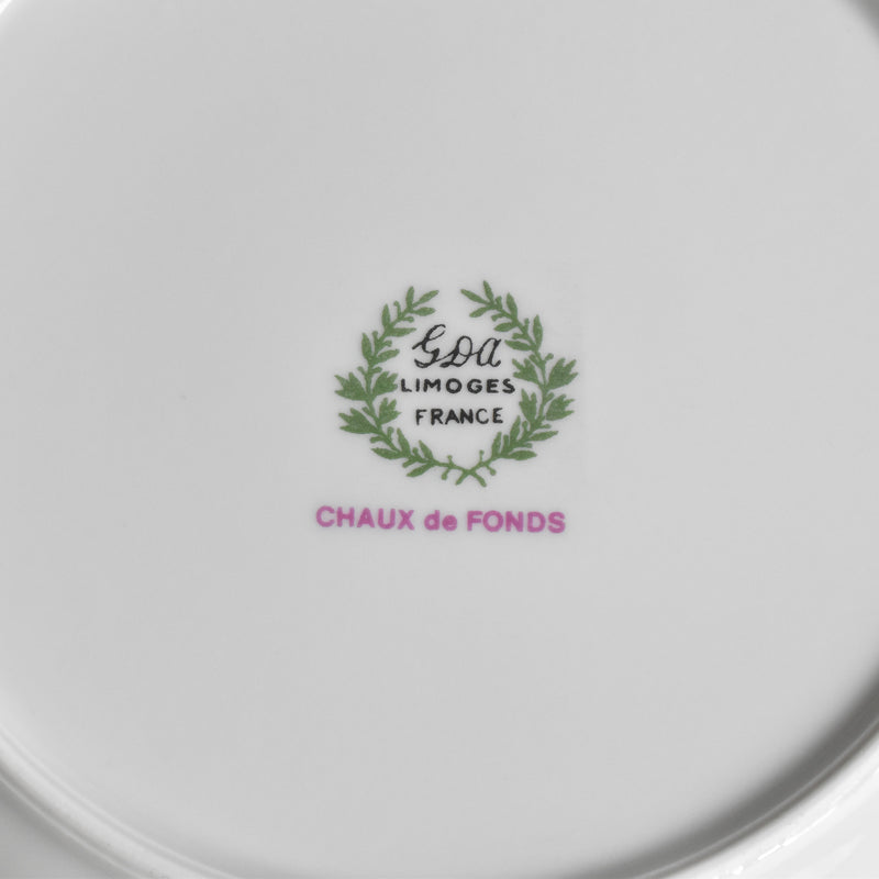 Vintage Deep Plate Limoges GDA Chaux de Fonds