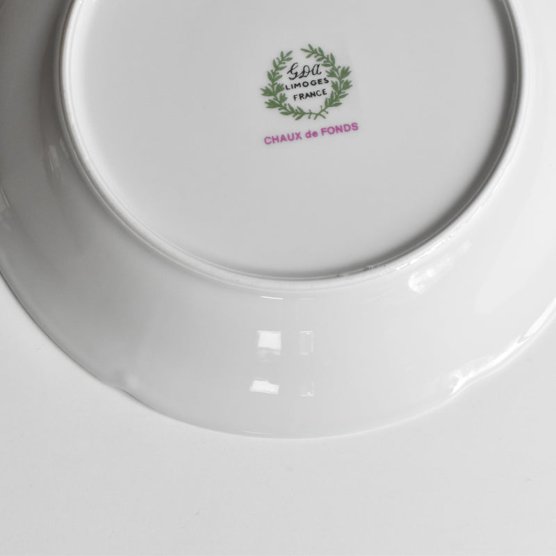 Vintage Deep Plate Limoges GDA Chaux de Fonds