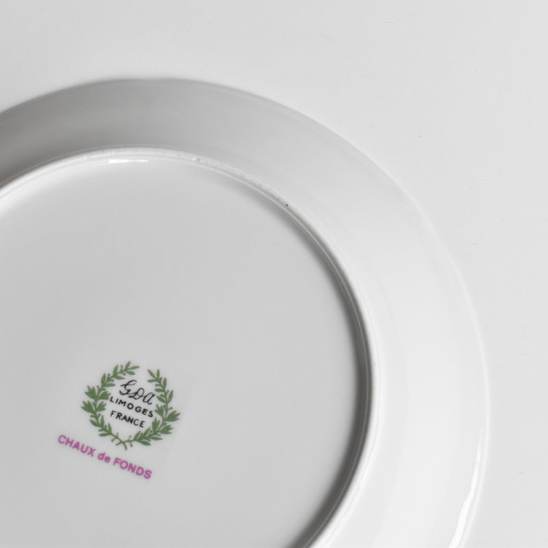 Vintage Deep Plate Limoges GDA Chaux de Fonds