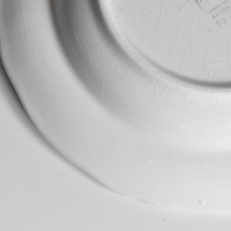 ヴィンテージ深皿 ロンシャン 花リム