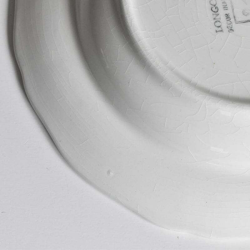 ヴィンテージ深皿 ロンシャン 花リム