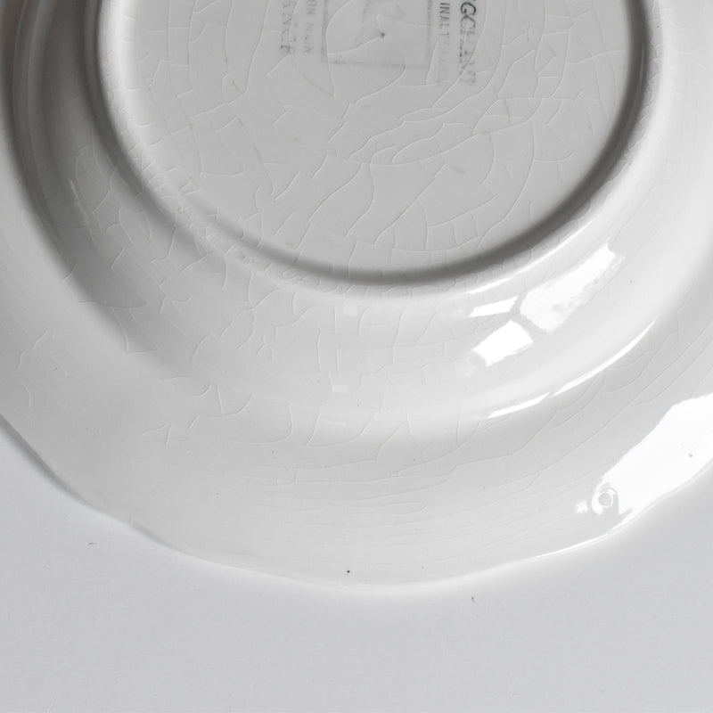 ヴィンテージ深皿 ロンシャン 花リム