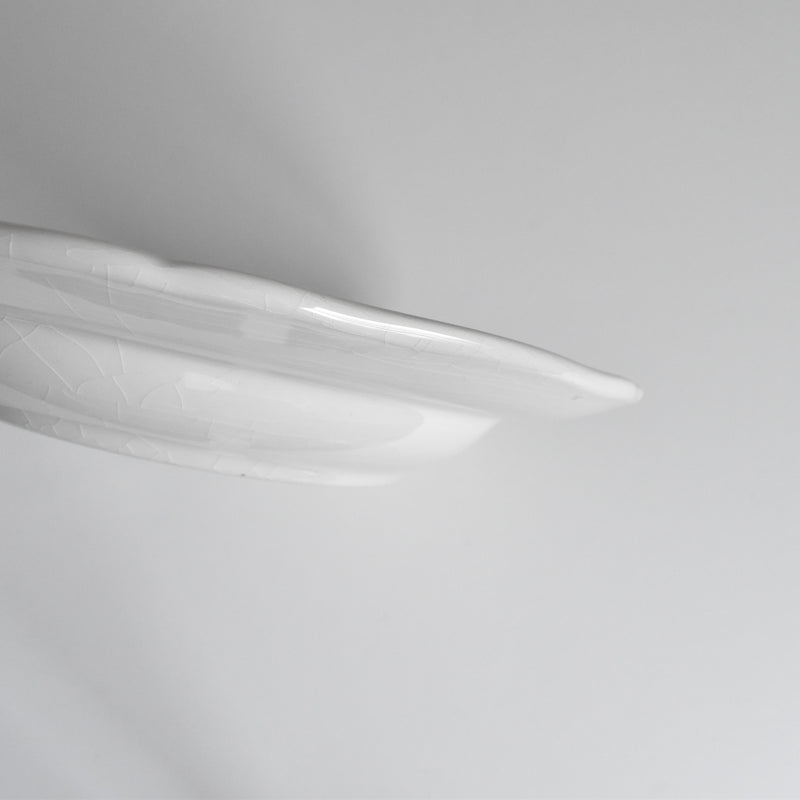 ヴィンテージ深皿 ロンシャン 花リム