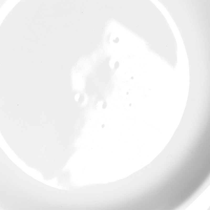 ヴィンテージ深皿 ロンシャン 花リム ホワイト B