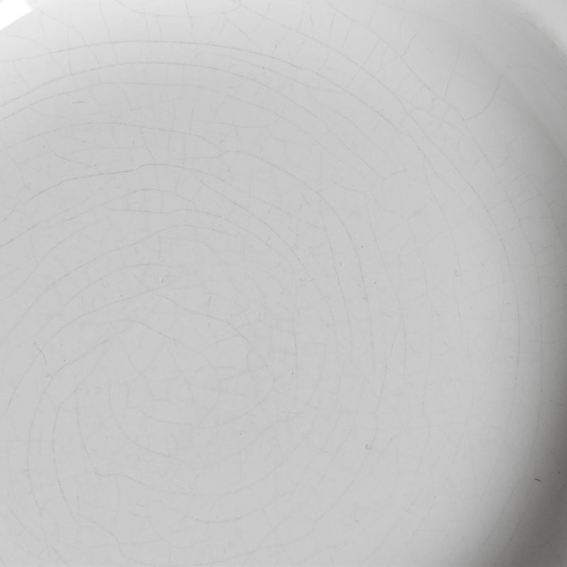 ヴィンテージ深皿 ロンシャン 花リム ホワイト C