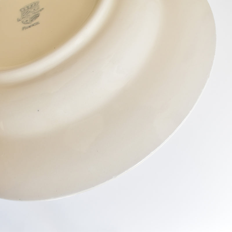 Vintage Deep Plate, Longchamp Pattern (Light Color) B