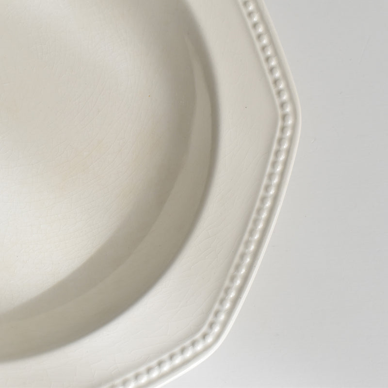 Vintage Deep Plate, Longchamp, Octagonal C