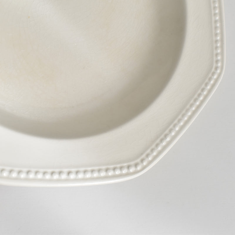 Vintage Deep Plate, Longchamp, Octagonal C