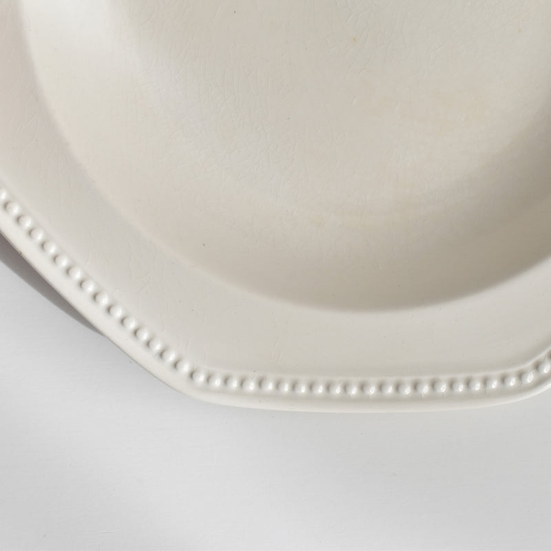 Vintage Deep Plate, Longchamp, Octagonal C