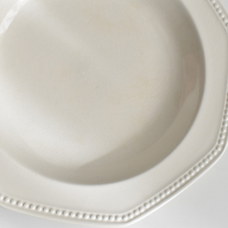 Vintage Deep Plate, Longchamp, Octagonal C
