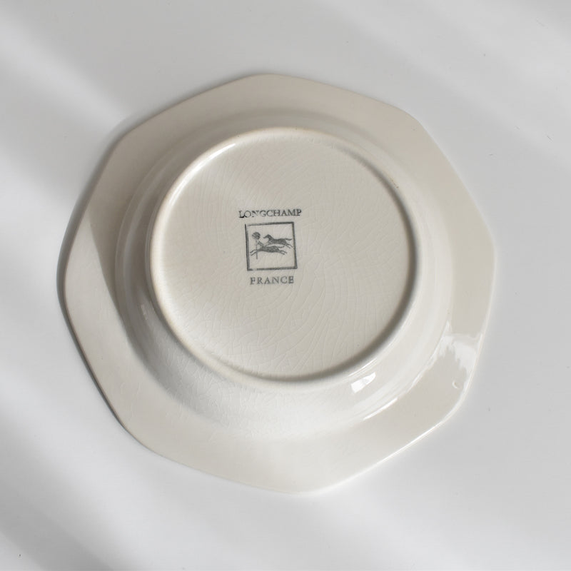 Vintage Deep Plate, Longchamp, Octagonal C
