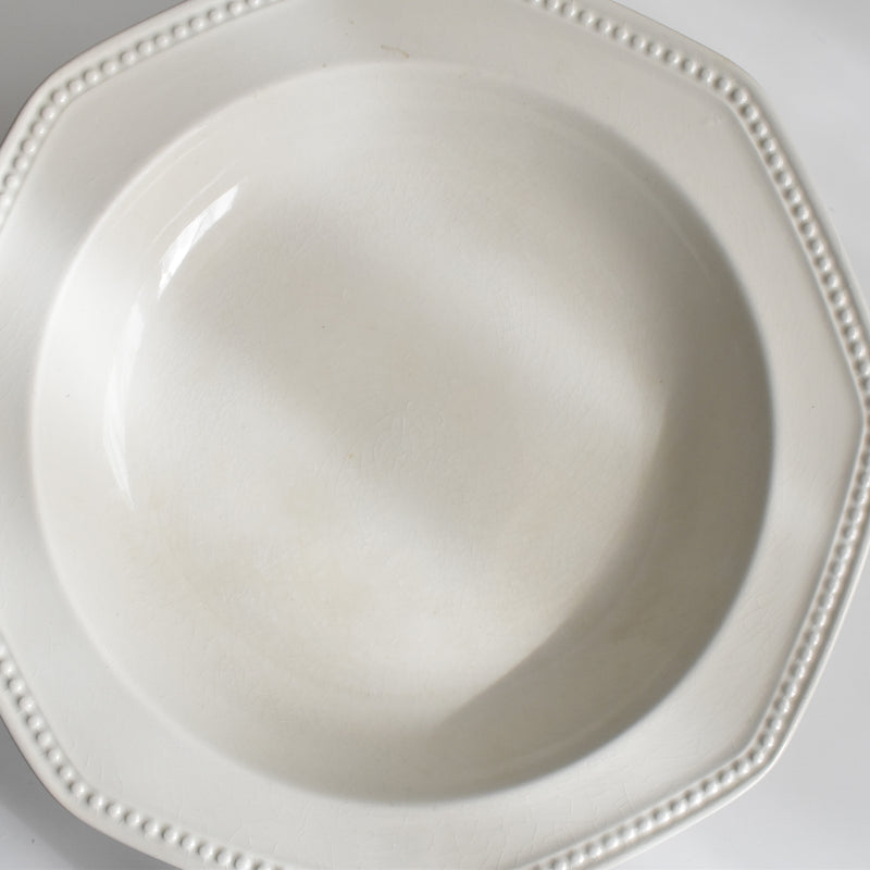 Vintage Deep Plate, Longchamp, Octagonal C