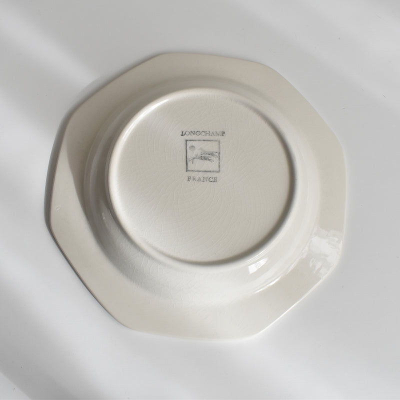 Vintage Deep Plate, Longchamp Octagonal D