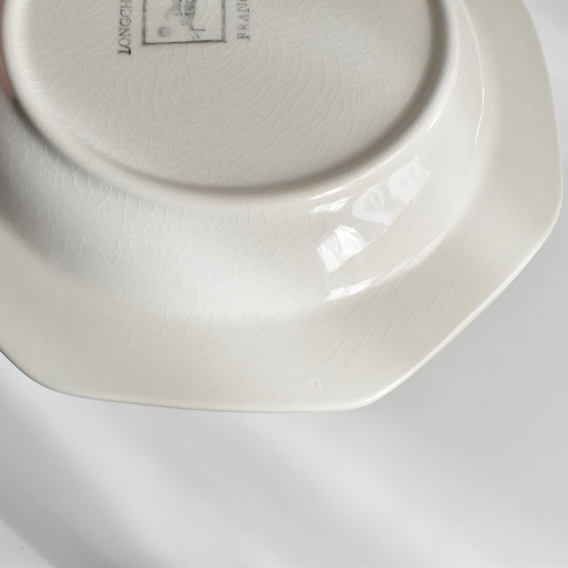 Vintage Deep Plate, Longchamp Octagonal D