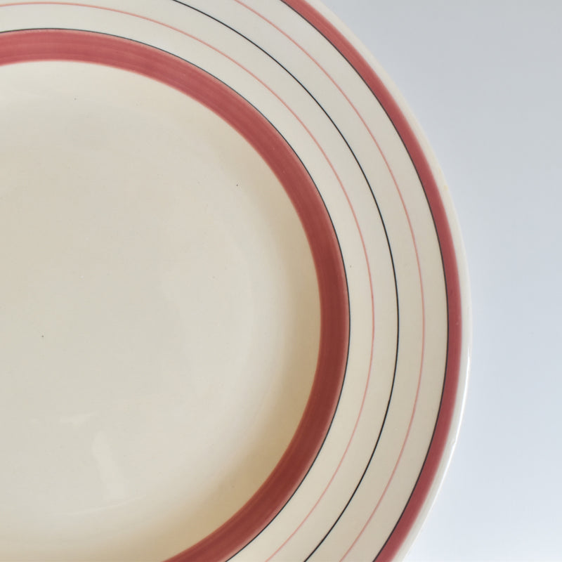 Vintage Deep Plate, Longchamp Pattern (High Contrast) A
