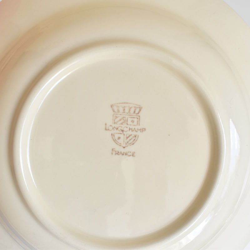 Vintage Deep Plate, Longchamp Pattern (High Contrast) A