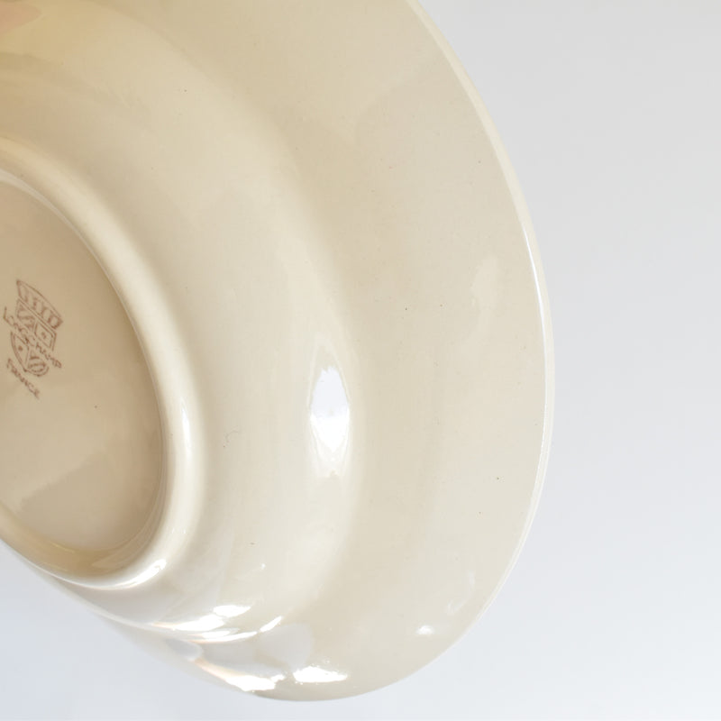 Vintage Deep Plate, Longchamp Pattern (High Contrast) A